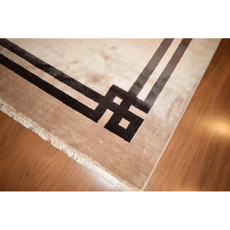 Mavera Viscose Geometric Indoor Rug, Rectangle 4'3" x 6'3"