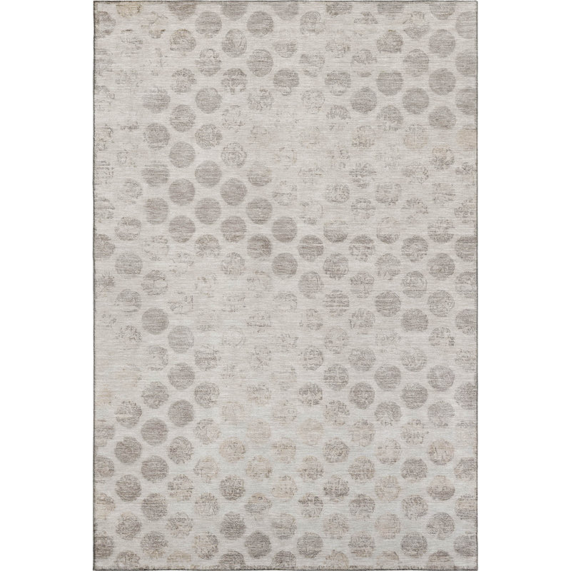 Premium Machine Washable Marasco AMF1642 Geometric Rug, Rectangle 2'6" x 3'10"