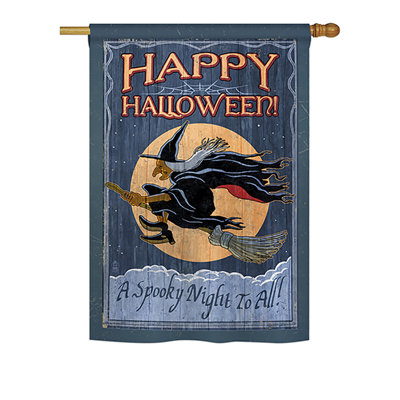 Swavar Double Sided Polyester Halloween House Flag