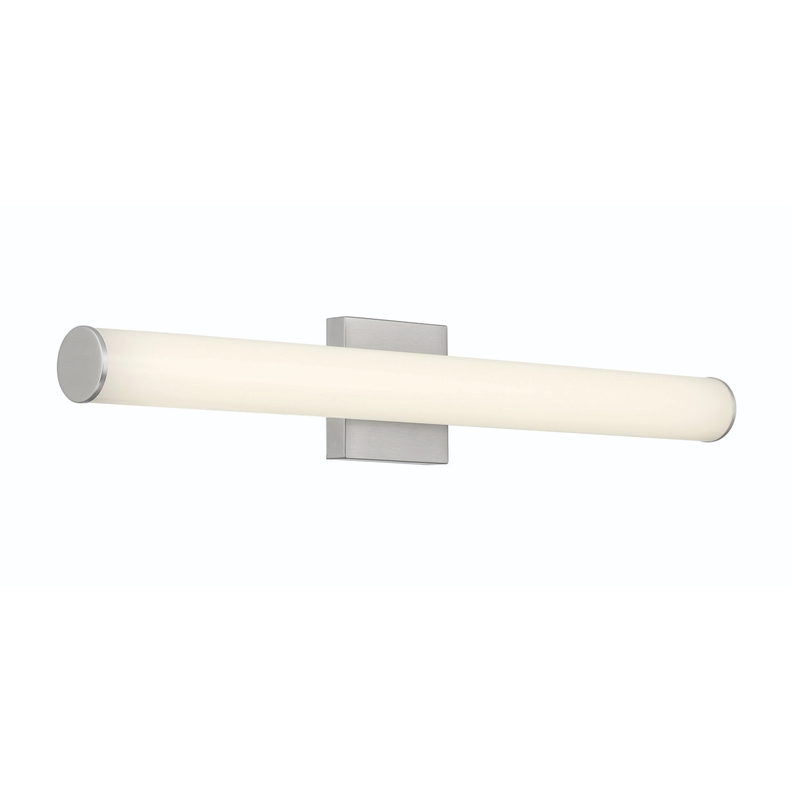 Stepridge Single Light Vanity Light, Brushed Nickel, 2.5'' H x 30'' W x 2.5'' D