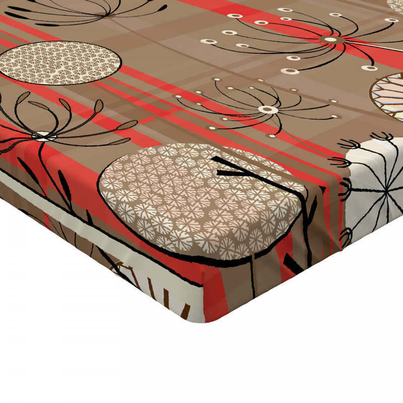 Microfiber Floral Fitted Sheet, Twin XL Fitted Sheet