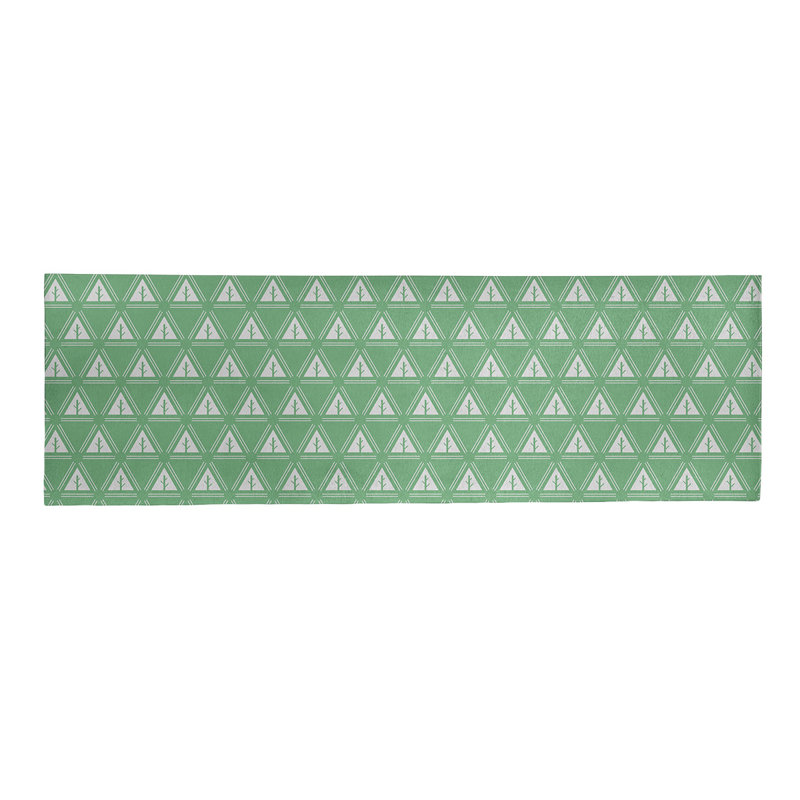 Tapis minimaliste d’arbre vert/gris, Tapis de couloir 2 pi 5 po x 8 pi