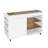 Versatile Movable Storage Cabinet Island With Multiple Compartments And Shelves