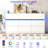 9 Drawer Dresser With Charging Station & LED Light, 61.5" W-563689815