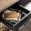 Bureau en L, finition brune