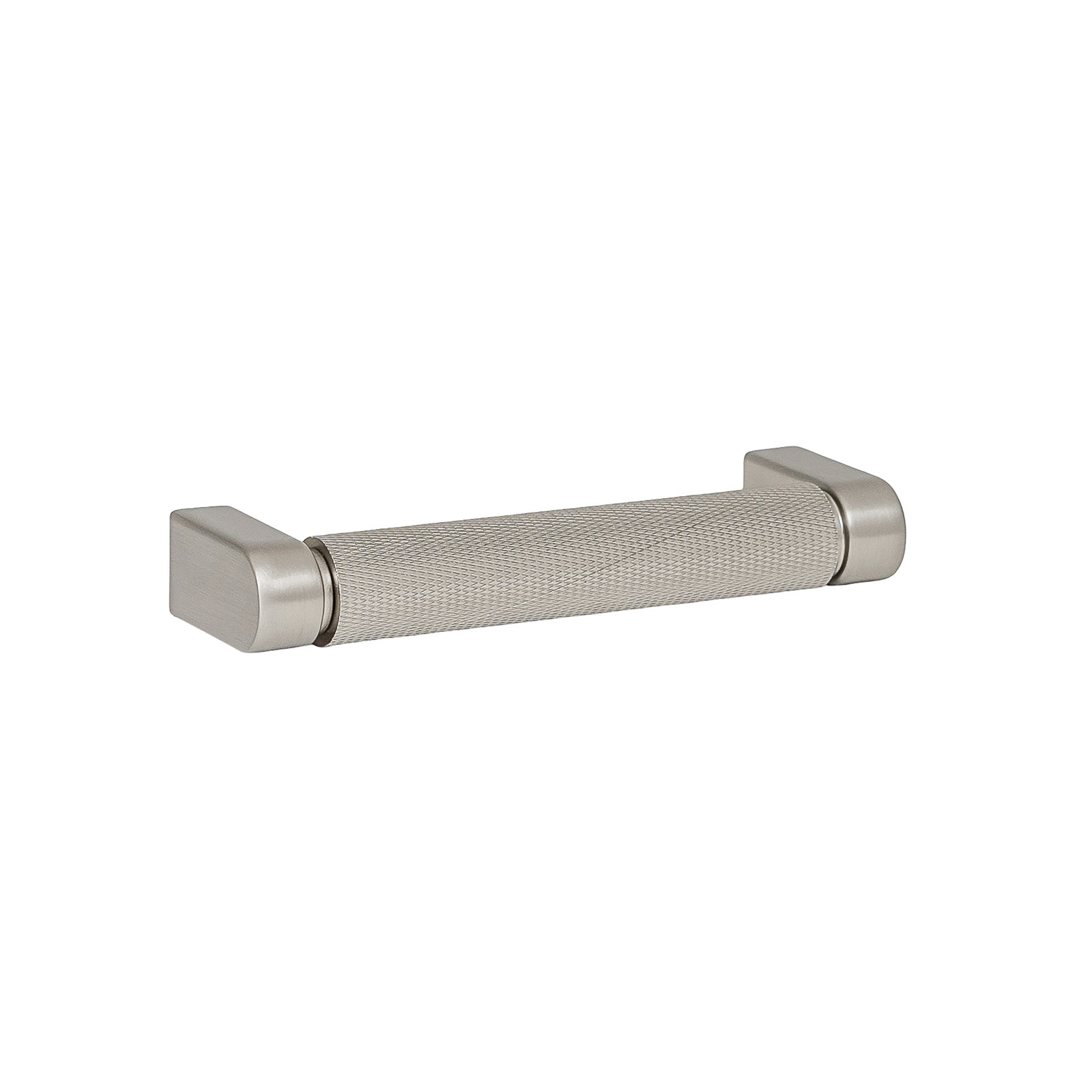 Kent Knurled Bar Cabinet Pull, Satin Nickel, 3.75"