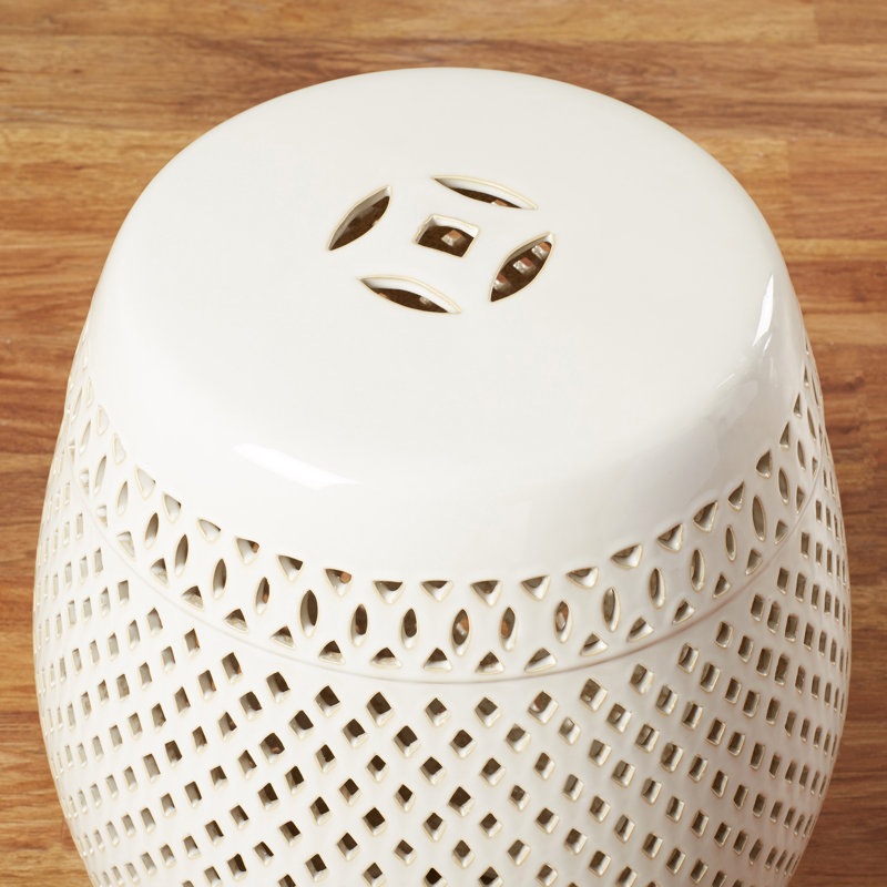 Dionysius Accent Stool, Cream