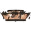 Rustic Lodge 4 - Light Flush Mount