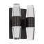 Sean Lavin Lassell 4-light double short wall sconce in natural brass finish with crystal shades-758058565