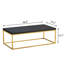 Table basse industrielle moderne avec plateau en pierre épaisse-445523183-452224593