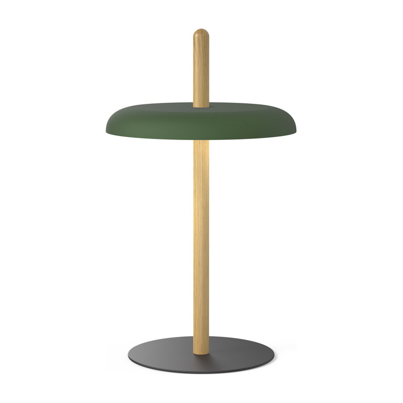Lampe de table Nivél, Chêne blanc, Vert forêt