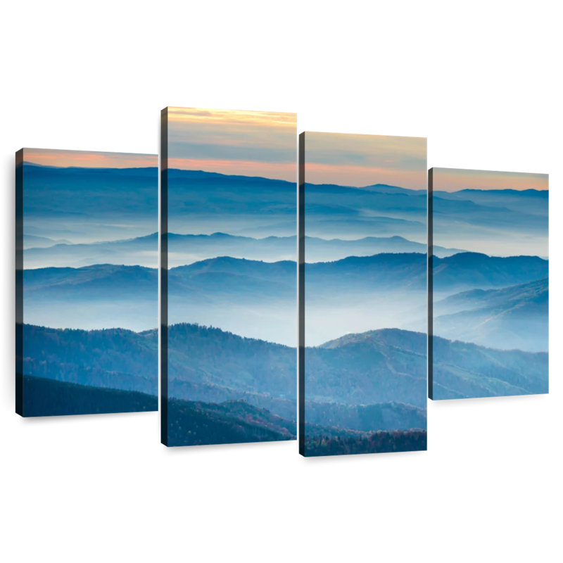 Contour de paysage de montagne apaisant Kerrick