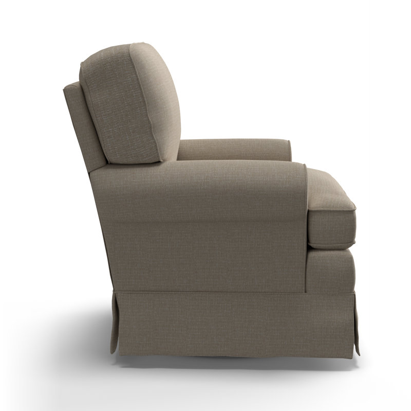 Tomi Allenford 39.5" W Swivel Armchair, Radical Porcelain Performance