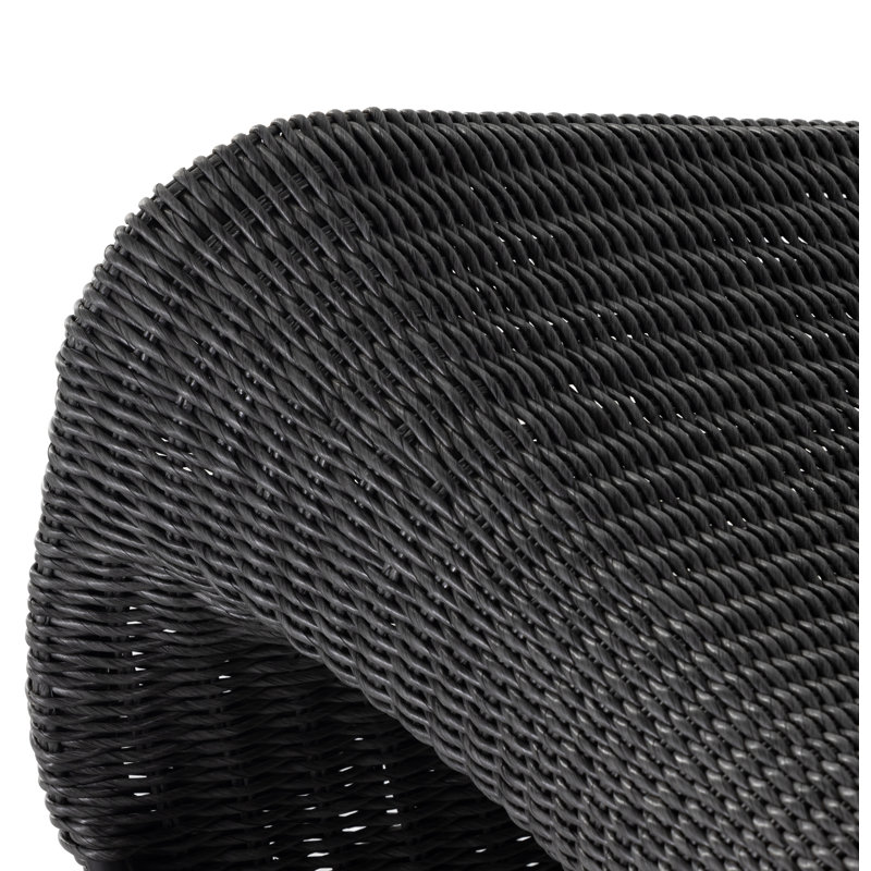 Portia Outdoor Lounge Chair, Vintage Coal