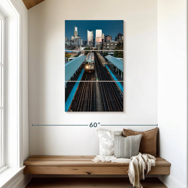 Lilie Chicago Subway Train, 45" H x 28" W
