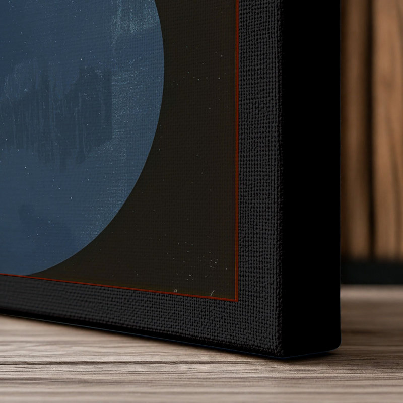 Chromatic Balance Geometric - Wrapped Canvas, 36x24 - 91.4 x 61.0 cm, Black Border