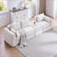 Ensemble de canapé modulaire rembourré, ensemble de canapé de salon modulaire en forme de L de 100 po avec 5 coussins, canapé-lit bricolage pour salon, appartement, chambre à coucher-296250966
