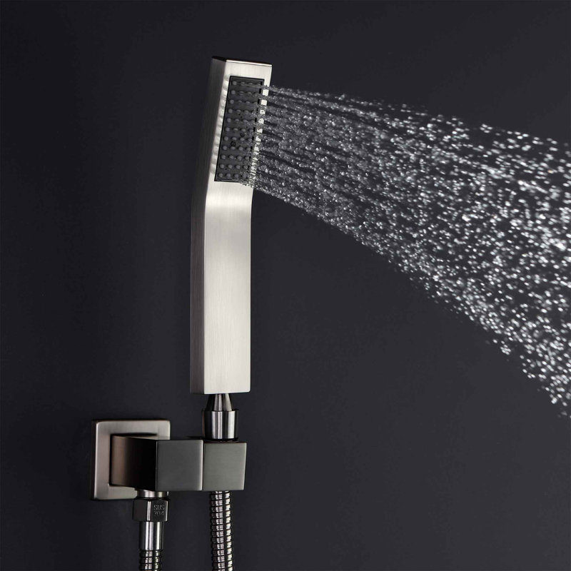 Rain Handheld Shower Head 2.5 GPM GPM, Brushed Nickle
