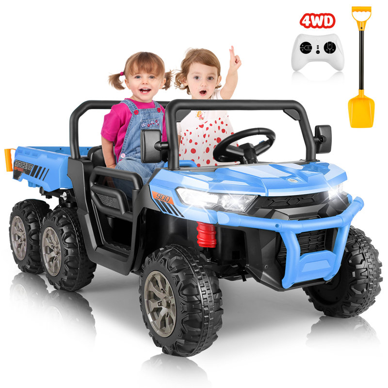 Delia Himimi 24 Volt 2 Seater All-Terrain Vehicles Battery Powered Ride On Toy with Remote Control, Blue