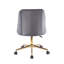 Chaise de bureau en velours Auman-729940733