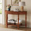 Console en bois avec tiroir et tablette, idéale pour une entrée.-907817584-907817585-907817599
