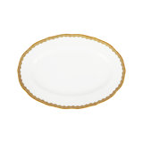 Antique Gold Bone China Platter