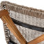 Tabouret de bar d'extérieur Lymington, bois de teck avec osier brun clair, ensemble de 2-391097129