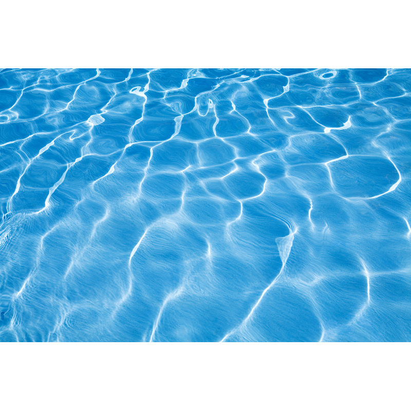 «Blue Water Pool» par Hafizov, reproduction sur toile tendue, L 12 po x H 8 po