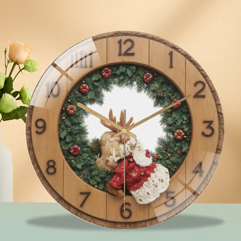 Horloge murale de Noël 12 po