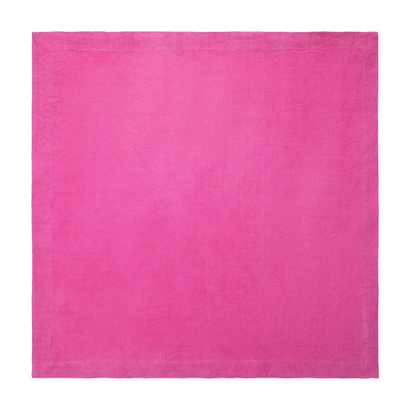 Linen Square Napkin, Flamingo