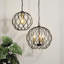 Brewton 1 - Light Black Sphere Pendant