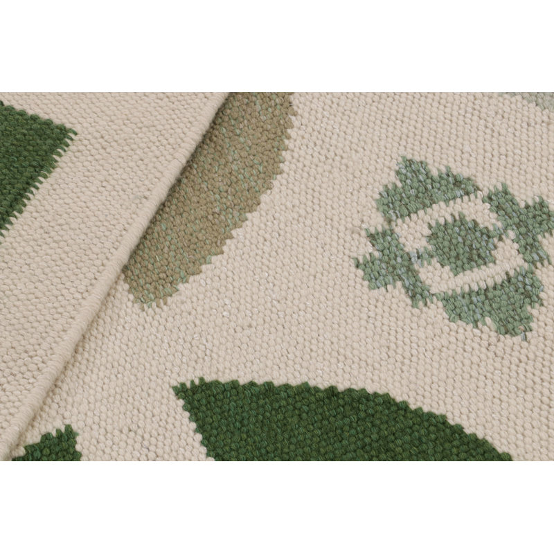 Handmade Cotton and Wool Area Rug
