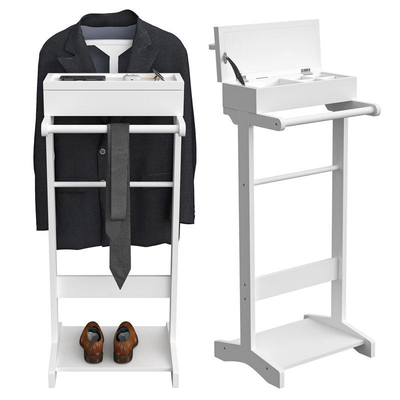 Valet autoportant Alvita, Blanc
