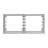 AmGood 10 Tier Wall Mounted Half Size Sheet / Bun Pan Rack. 40 in. x 13 in. x 18 in.