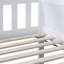 Lit superposé simple en bois d'hévéa simple, avec échelles, lit superposé détachable, double au-dessus d'un lit simple au-dessus d'un lit simple