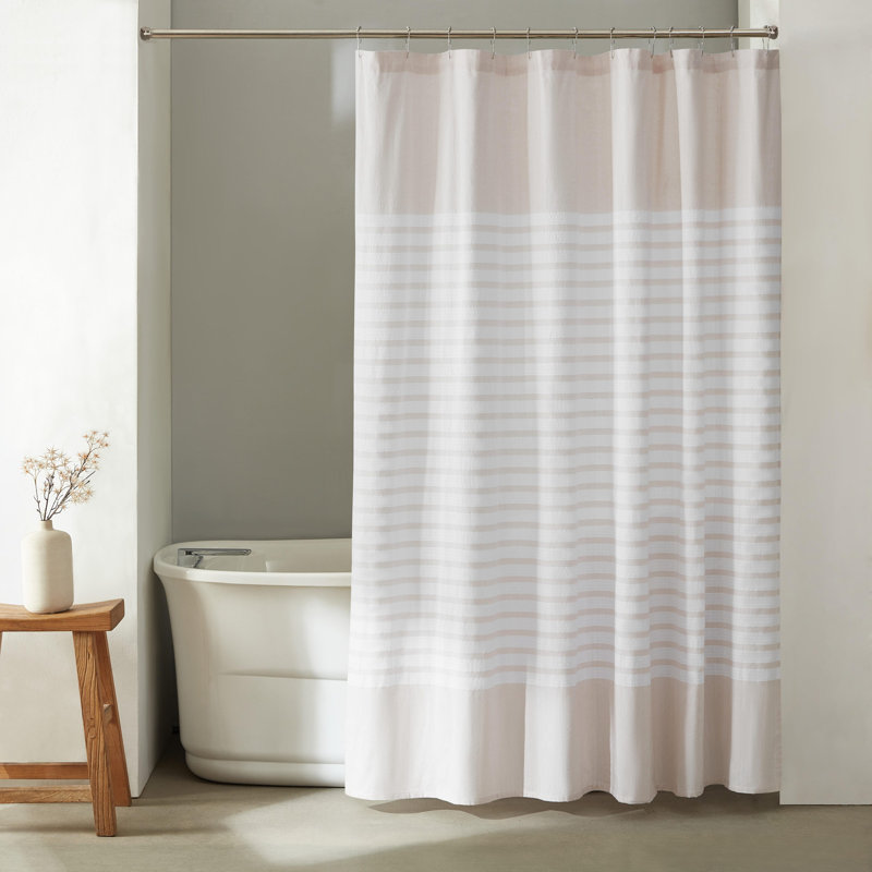 Calvin Klein Modern Stripe Beige Shower Curtain