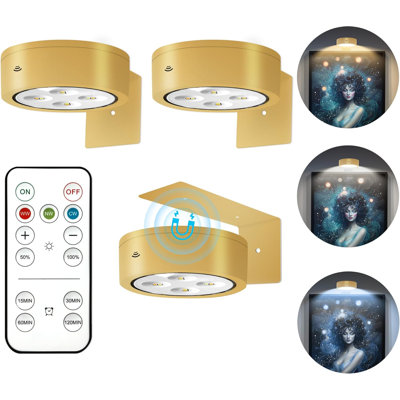 Lampe pour tableau à piles 3 pièces