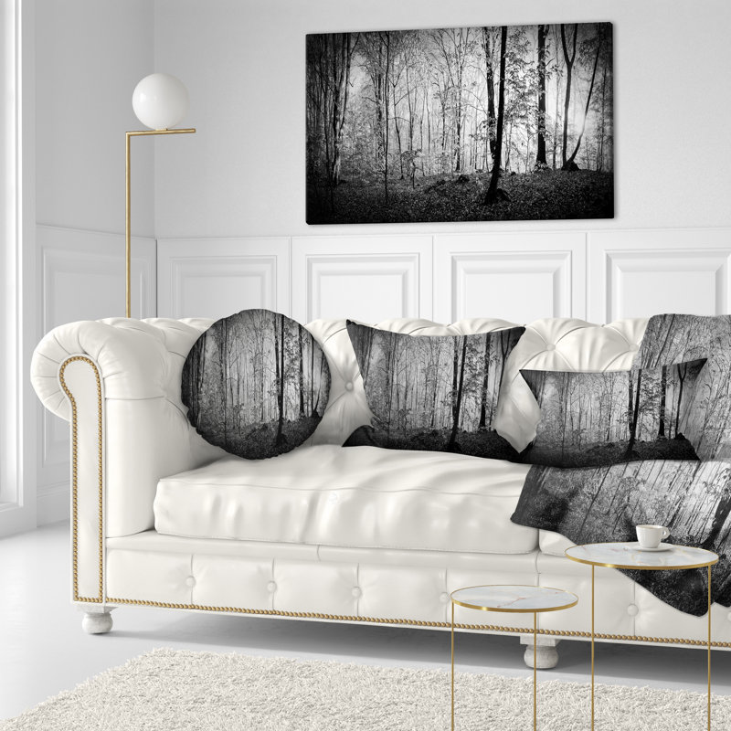 «Beautiful Forest Morning Panorama», reproduction, H 20 po x l 40 po, Toile tendue