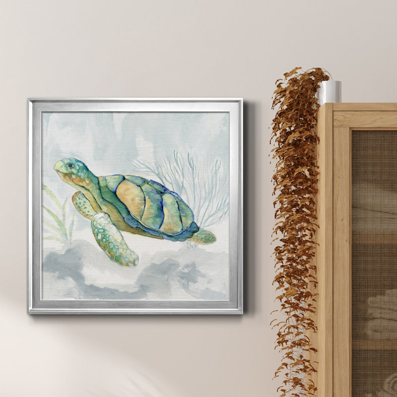 Reproduction d'art sur toile encadrée, Encadrement argenté, H 26,5 po x l 26,5 po x P 1,5 po