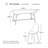 63" 5-Piece Rectangular Dining Table Set with 4 Upholstered Chairs, Modern Wood-Look Kitchen Dining Set with Metal Frame-121303016