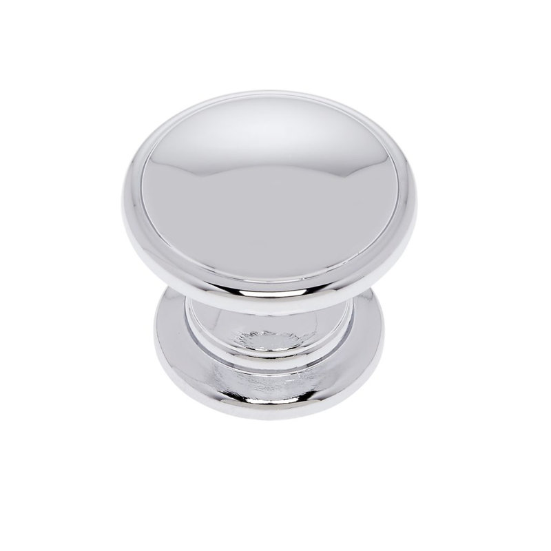 Newport Round Knob, Polished Chrome