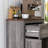 Gray Side Cabinet. Double Doors, Drawer & Adjustable Shelf. For Bedroom And Living Room. Copious Storage. Tipping. Particleboard. 23.5"W X 11.75"D 34.5"H Cabinet - Style With Shelf For Room