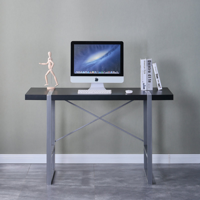 Bureau, noir, Noir / gris