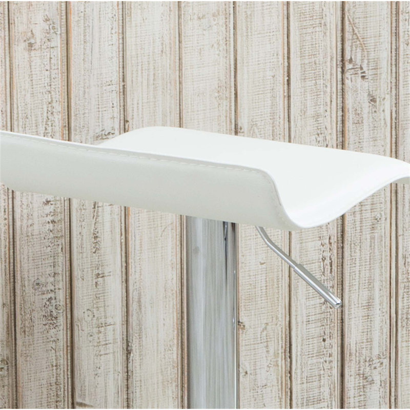 Tabourets pivotants réglables Ivylynn, Blanc