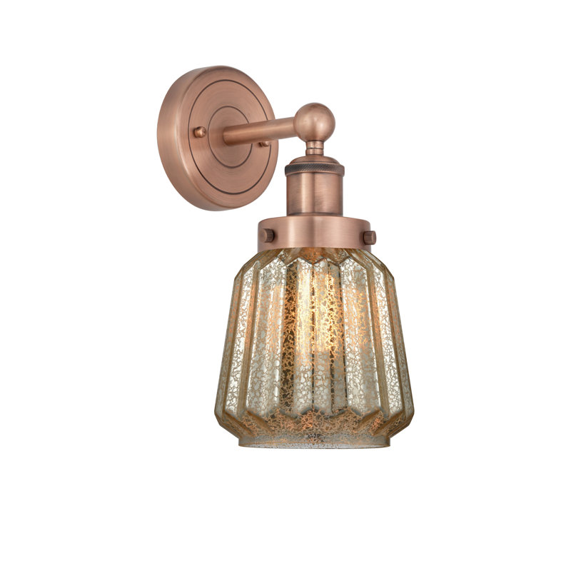 Carlinville Armed Sconce, Mercury, Antique Copper