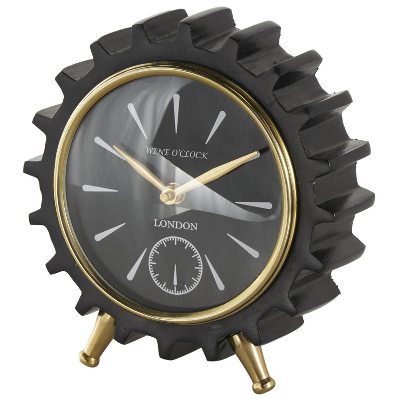 Horloge Cole and Gray, H 7,5 po x l 6,95 po x P 3,45 po