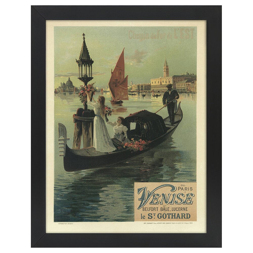 Leinwandbild De Paris À Venise