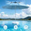 Parasol de piscine flottant avec base et porte-gobelets - Table d'ombrage portable pour piscine, plage et lac avec sac de transport