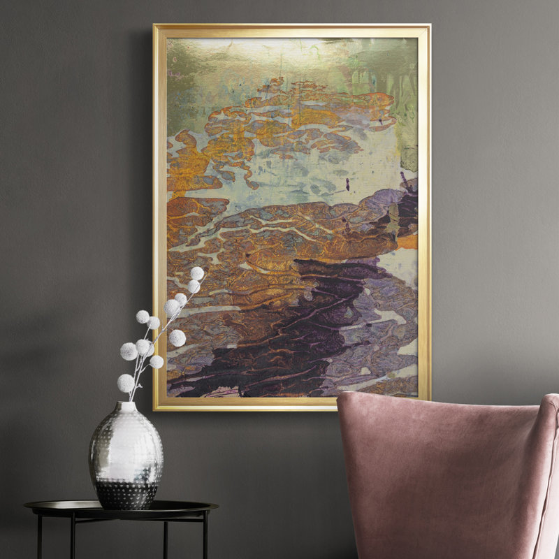«Monet's Landscape VII», reproduction d'art sur toile, Cadre doré, H 30,5 po x l 22,5 po x P 1 po