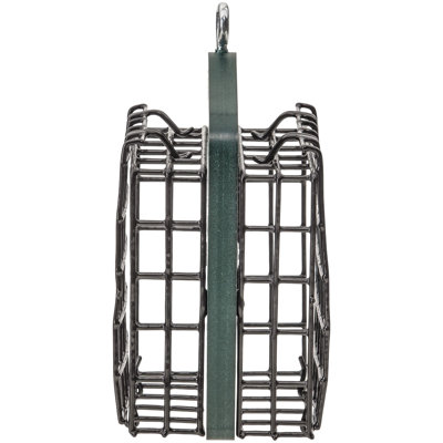 Birds Choice 8"" Recycled Plastic 2-Cage Suet Feeder, Yellow -  SNDS-EG